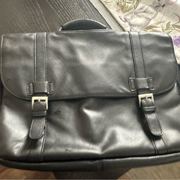Pelle Studio Black leather laptop/briefcase beautiful condition - Picture 9 of 9